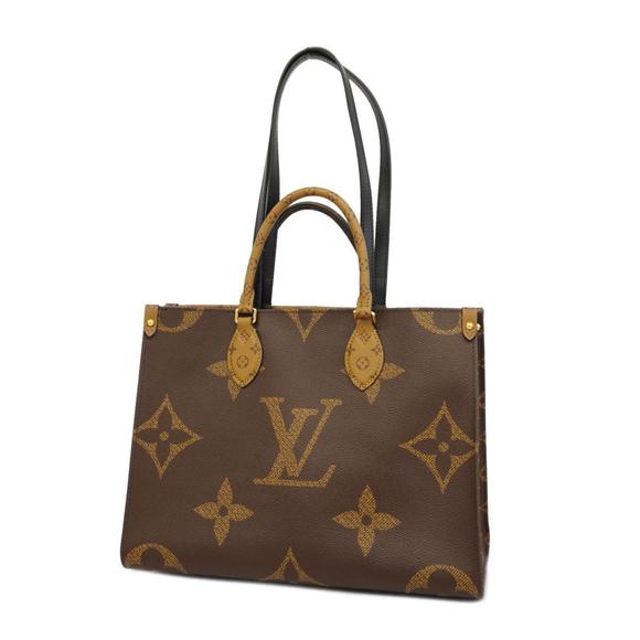 LOUIS VUITTON Handbags - Louis Vuitton Handbag Monogram Giant On The Go MM M45321 Brown Women's